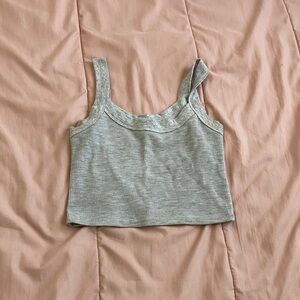 Cotton On Gray Ribbed Tank Top
